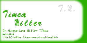 timea miller business card