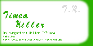 timea miller business card
